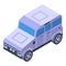 Safari jeep icon isometric vector. Vehicle car