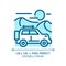 Safari jeep tour light blue icon