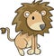 Safari Lion Vector Illustration