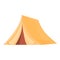 Safari tent icon, cartoon style