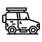 Safari vehicle icon, outline style