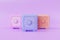 Safe Box icon, money-saving concept. Difference Safe Box on light purple background. illustration