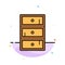 Safe, Cabinet, Closet, Cupboard Abstract Flat Color Icon Template