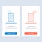 Safe, Cabinet, Closet, Cupboard  Blue and Red Download and Buy Now web Widget Card Template