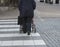 Safe crossing with rollator
