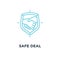 safe deal icon. trust concept symbol design, partnership with ha