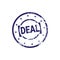 Safe Deal Stamp Blue Grunge Sticker Or Badge Icon Isolated