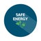 safe energy badge on white
