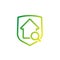 Safe house search vector icon