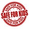 Safe for kids grunge rubber stamp