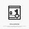 Safe, Locker, Lock, Key Line Icon Vector