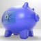 Safe Piggybank Shows Savings Cash Protected Secured