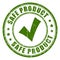 Safe product rubber stamp
