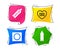 Safe sex love icons. Condom in package symbols. Vector