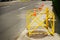 Safety barrier at manhole