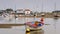 Safety boat and tide mill at Woodbridge on the Deben Estuary