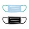 Safety breathing medical respiratory mask. Hospital or pollution protect face masking. Good help virus.