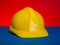 Safety cap ABS Material work cap labor theme, copy space banner