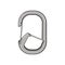 safety carabiner clip cartoon vector illustration