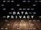 Safety concept: Data Privacy in grunge dark room