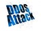 Safety concept: DDOS Attack on Digital background