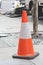 Safety Cone on Footpath