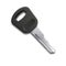 Safety-deposit box key. Black and silver color