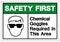 Safety First Chemical Goggles Required In This Area Symbol Sign, Vector Illustration, Isolate On White Background Label. EPS10