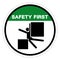 Safety First Crush From Equipment Will Injury Or Kill Do Symbol Sign, Vector Illustration, Isolate On White Background Label .