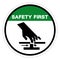 Safety First Cutting of Hand Moving Parts Symbol Sign, Vector Illustration, Isolate On White Background Label .EPS10