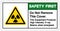 Safety First Do Not Remove This Cover This Equipment Producer High Intensity X-ray Beams when energized Symbol Sign,Vector