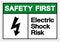 Safety First Electric Shock Risk Symbol Sign, Vector Illustration, Isolate On White Background Label .EPS10