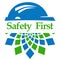 Safety First Green Blue Square Elements