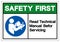 Safety First Read Technical Manual Before Servicing Symbol Sign, Vector Illustration, Isolate On White Background Label .EPS10