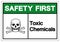 Safety First Toxic Chemicals Symbol Sign, Vector Illustration, Isolate On White Background Label. EPS10