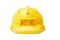 Safety First yellow hardhat