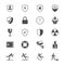 Safety flat icons