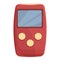 Safety gas detector icon cartoon vector. Portable equipment
