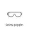 Safety glasses icon. Simple element illustration. Safety glasses symbol design from Construction collection set. Can be used in we