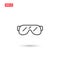 Safety glasses icon vector design isolated 4