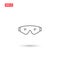 Safety glasses icon vector design isolated 6