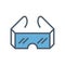 Safety goggle icon