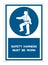 Safety Harness Must Be Worn Symbols Sign Isolate On White Background,Vector Illustration EPS.10