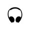 Safety headphones - black silhouette icon