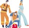 Safety and health work. vector illustration.
