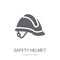 Safety helmet icon. Trendy Safety helmet logo concept on white b