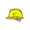 Safety helmet line icon