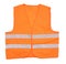 Safety orange vest.