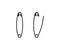 Safety pin icon. Clip tool illustration symbol. needle vector