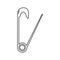 Safety pin icon. Element of cyber security for mobile concept and web apps icon. Thin line icon for website design and development